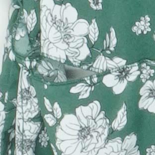 Green Plus Floral Mini Dress - Image 4