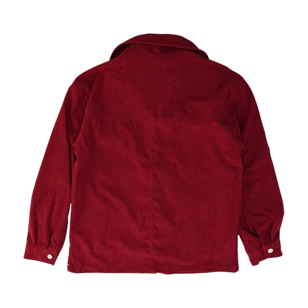 Maroon Solid Jacket - Image 2