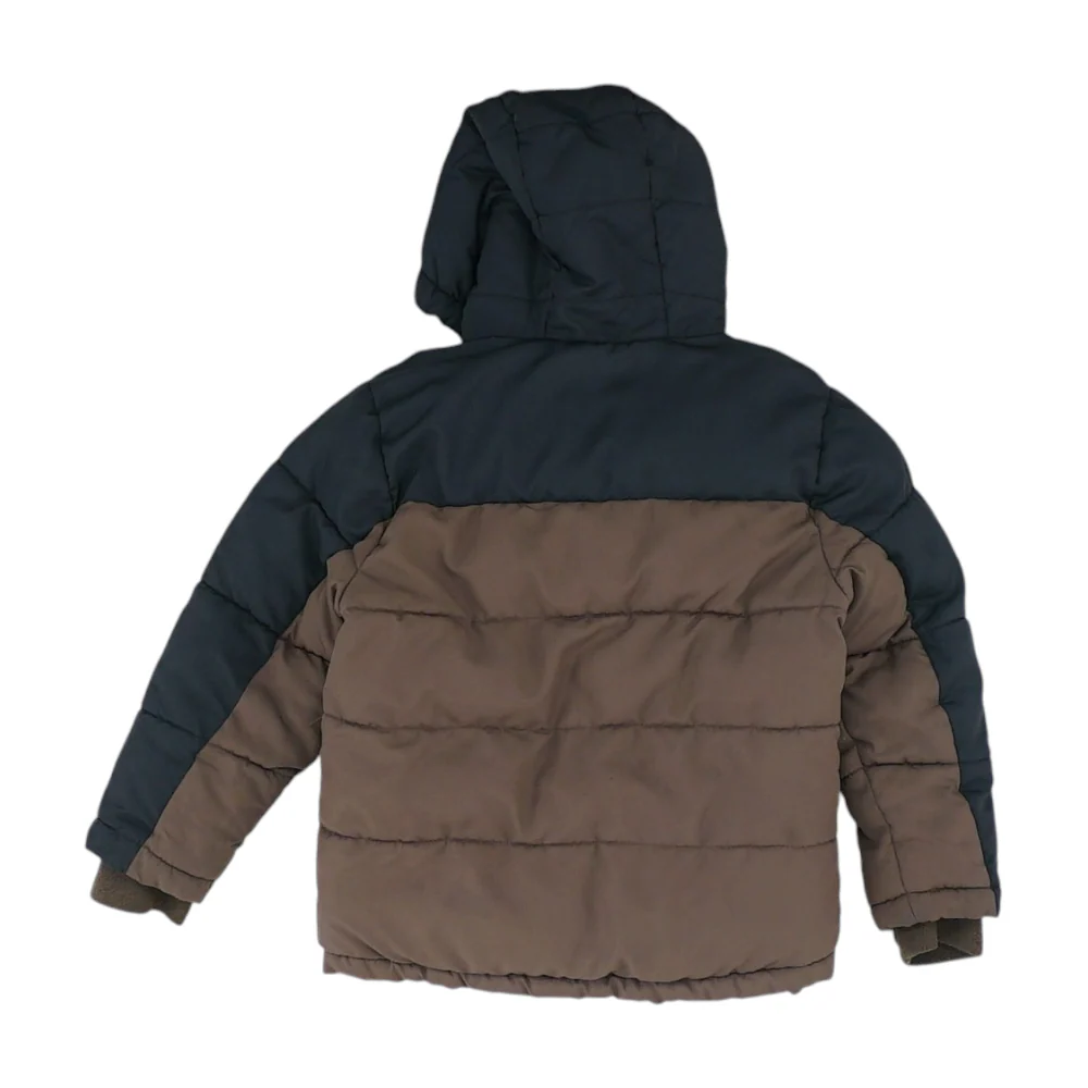 Brown Color Block Jacket - Image 2
