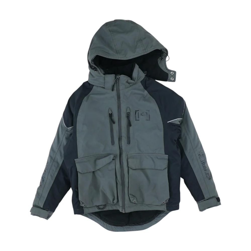 Gray Color Block Jacket
