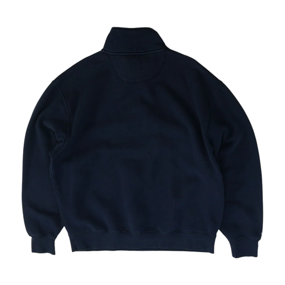 Navy Graphic 1/4 Zip Pullover - Image 2