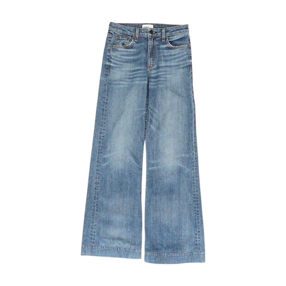 Blue Wide Leg Jeans
