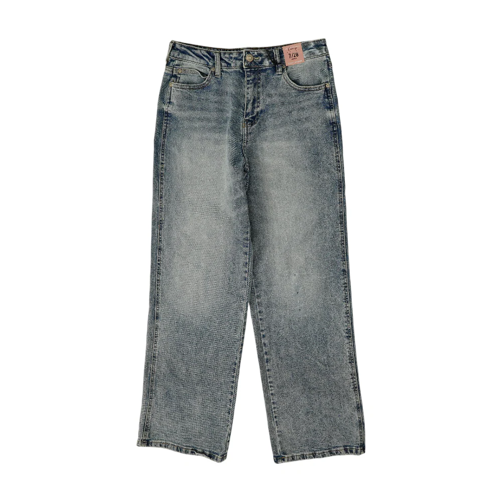 Blue Wide Leg Jeans