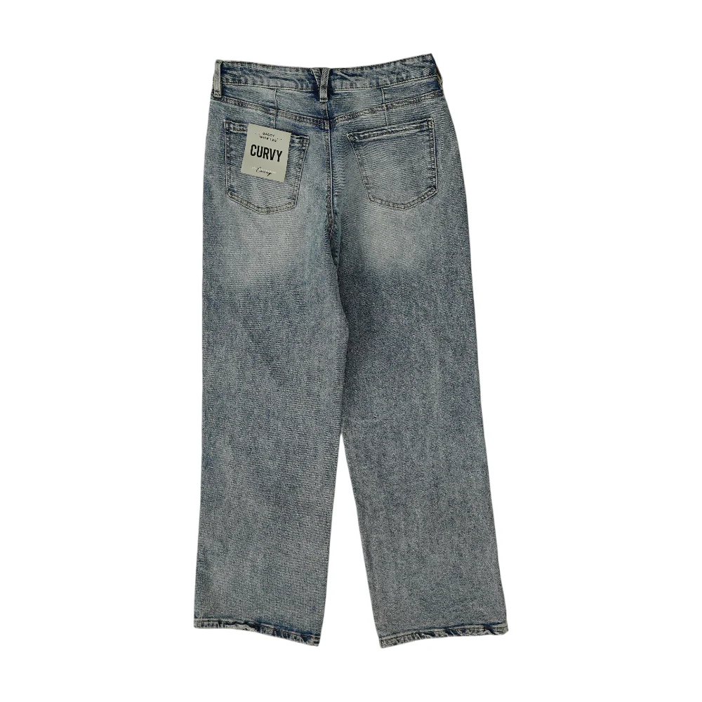 Blue Wide Leg Jeans - Image 2