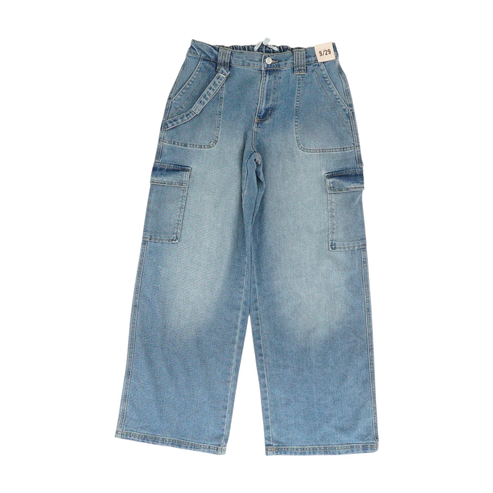 Blue Wide Leg Jeans