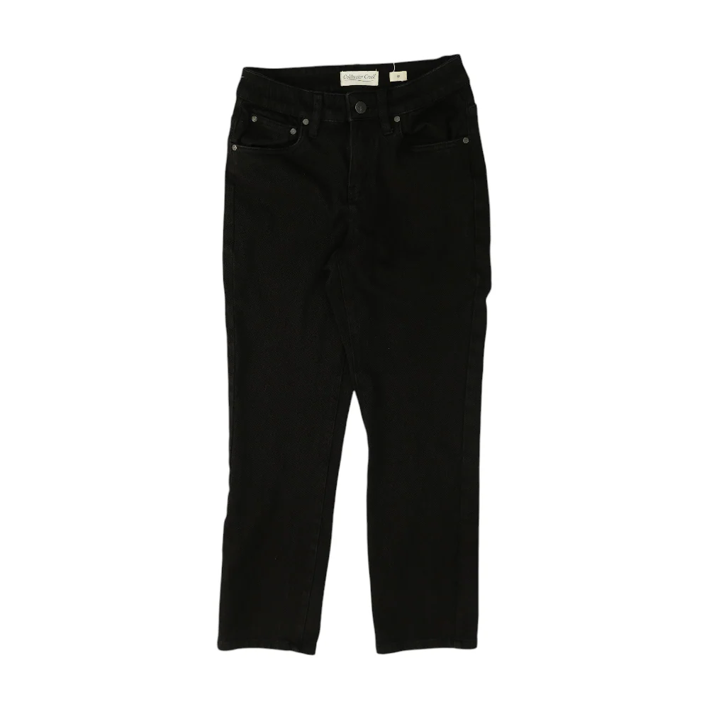 Black Petite Straight Jeans