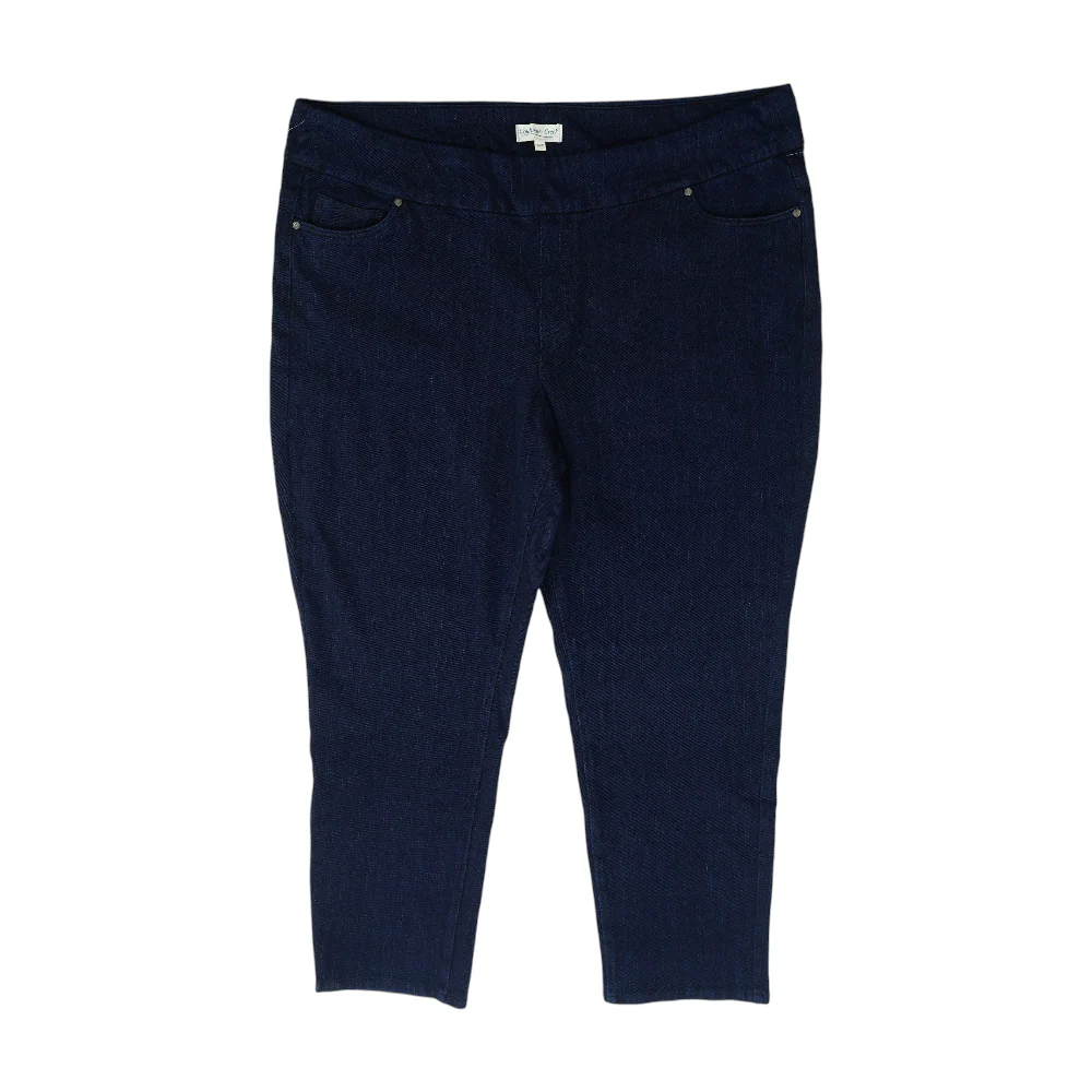Navy Plus Straight Jeans