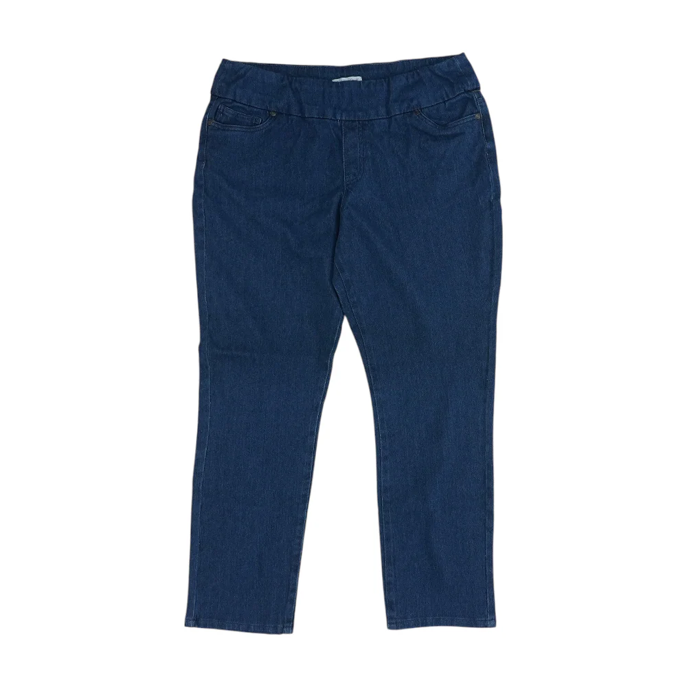 Blue Petite Straight Jeans