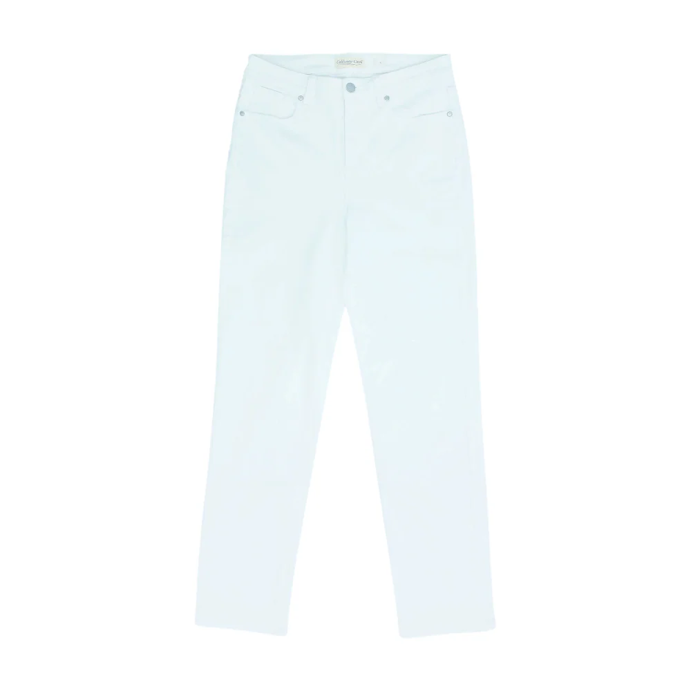 White Straight Jeans