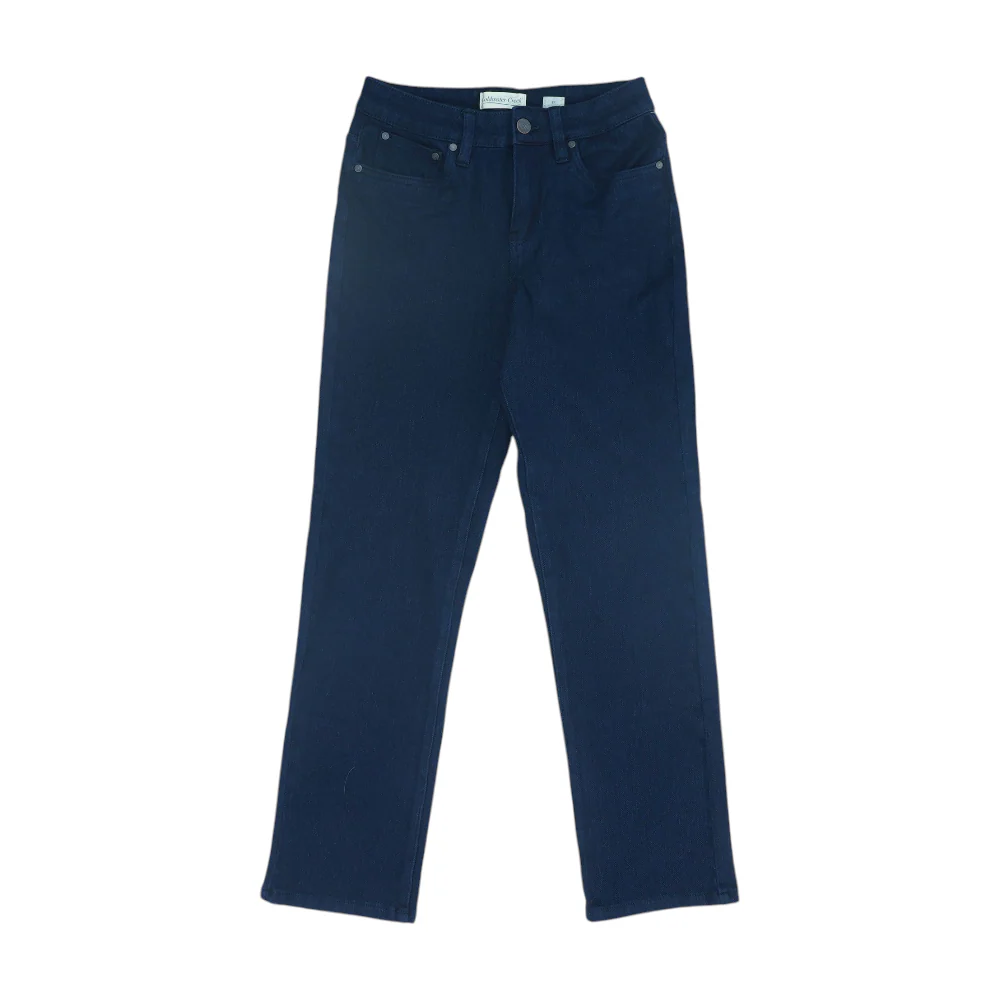 Navy Petite Straight Jeans