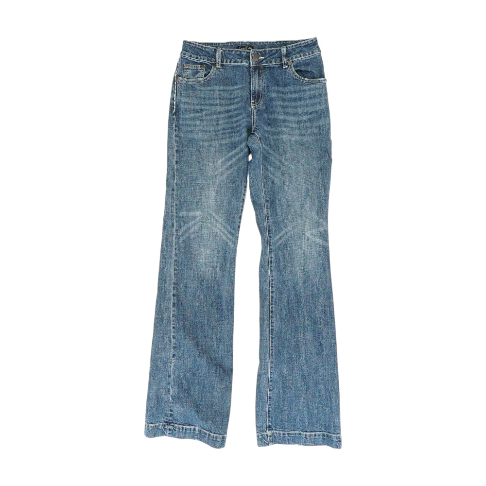 Navy Wide Leg Jeans