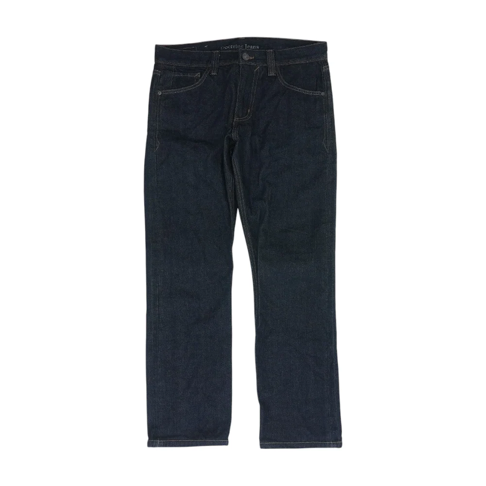 Navy Straight Jeans