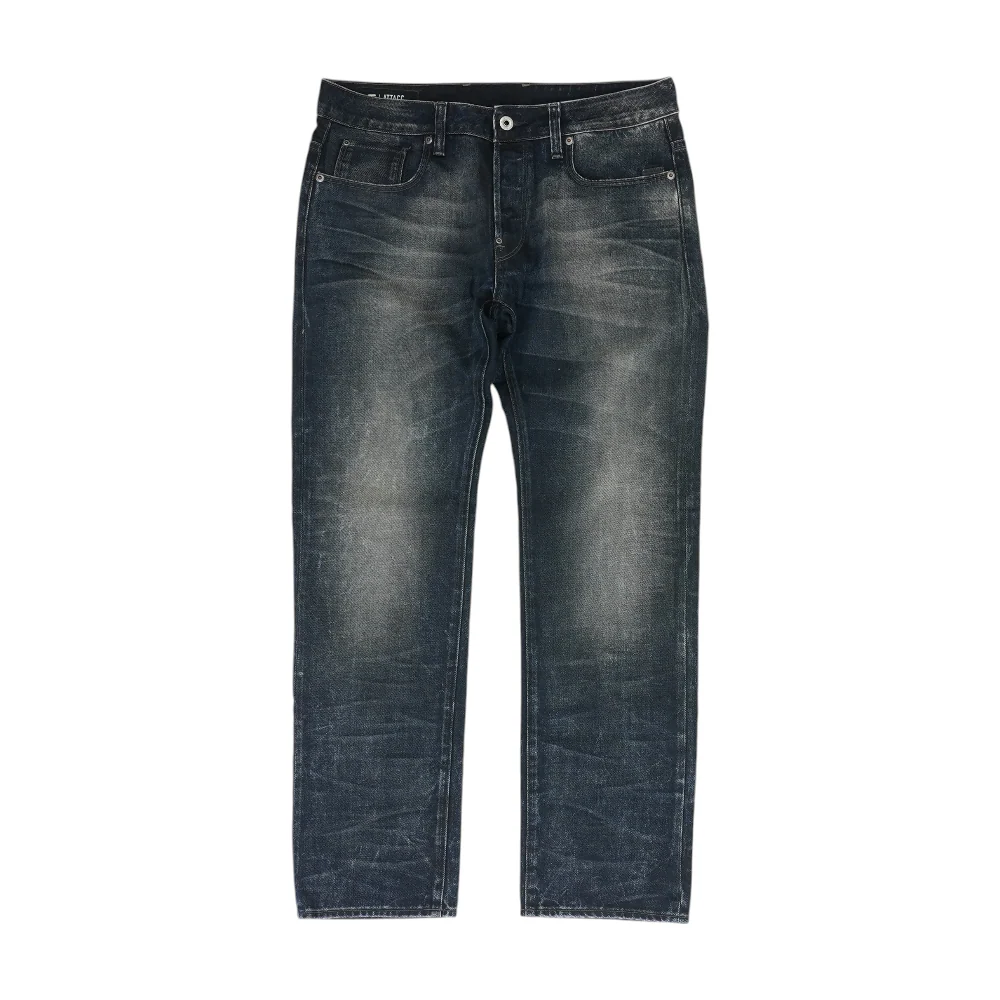 Navy Straight Jeans