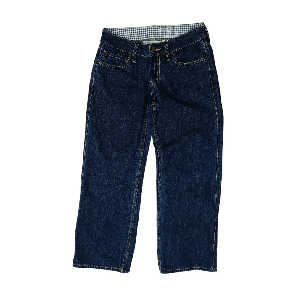 Navy Short Relaxed Jeans