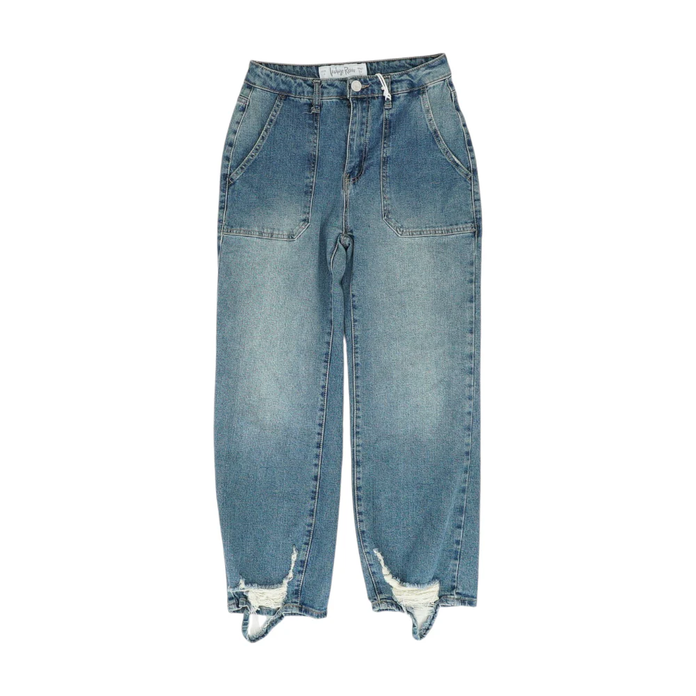 Blue Wide Leg Jeans