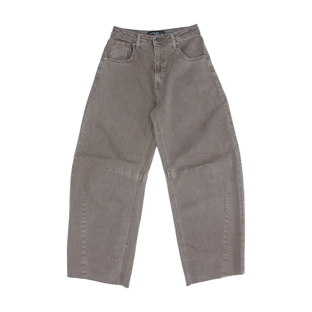 Brown Wide Leg Jeans