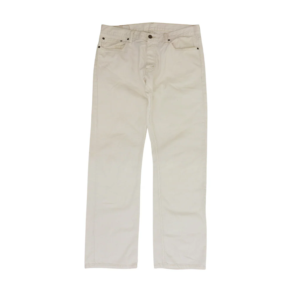 514 White Straight Jeans