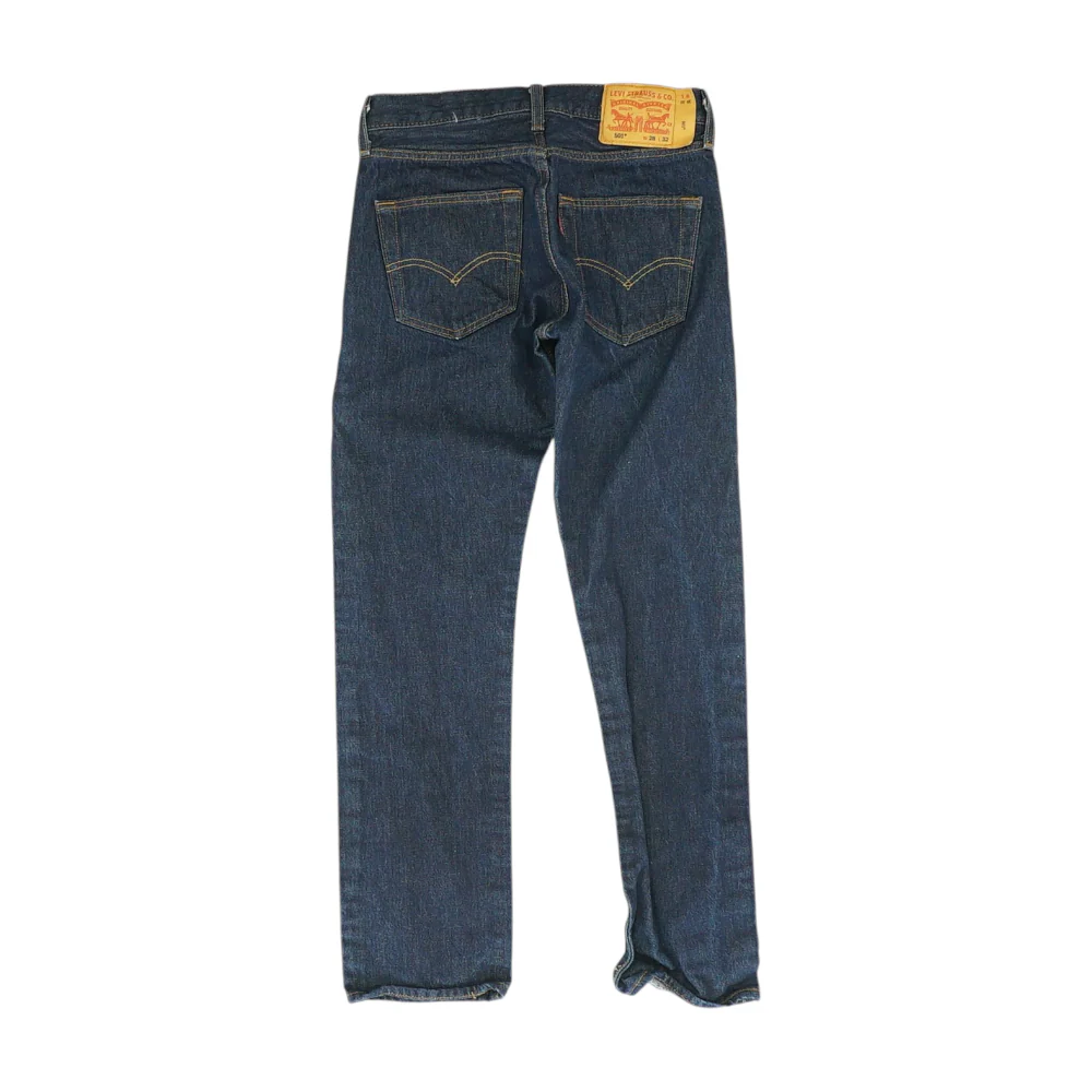 501 Navy Straight Jeans - Image 2