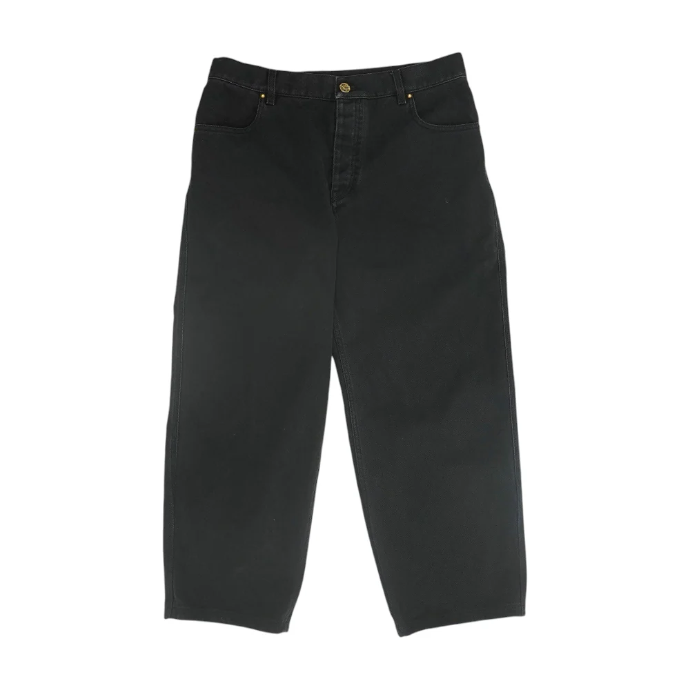 Black Pocket Logo Graffiti Jean