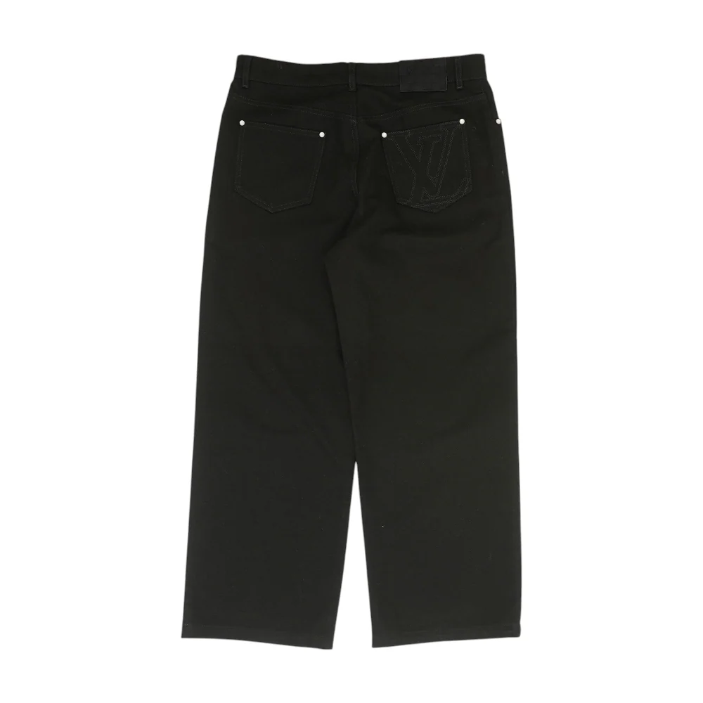 2025 Collection By Pharrell Williams LV Embroidered Pocket Relaxed-Fit Jean - Image 2