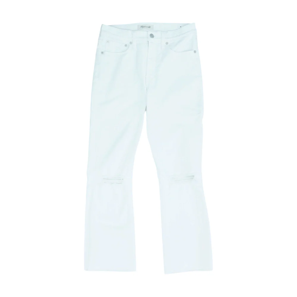 White Bootcut Jeans