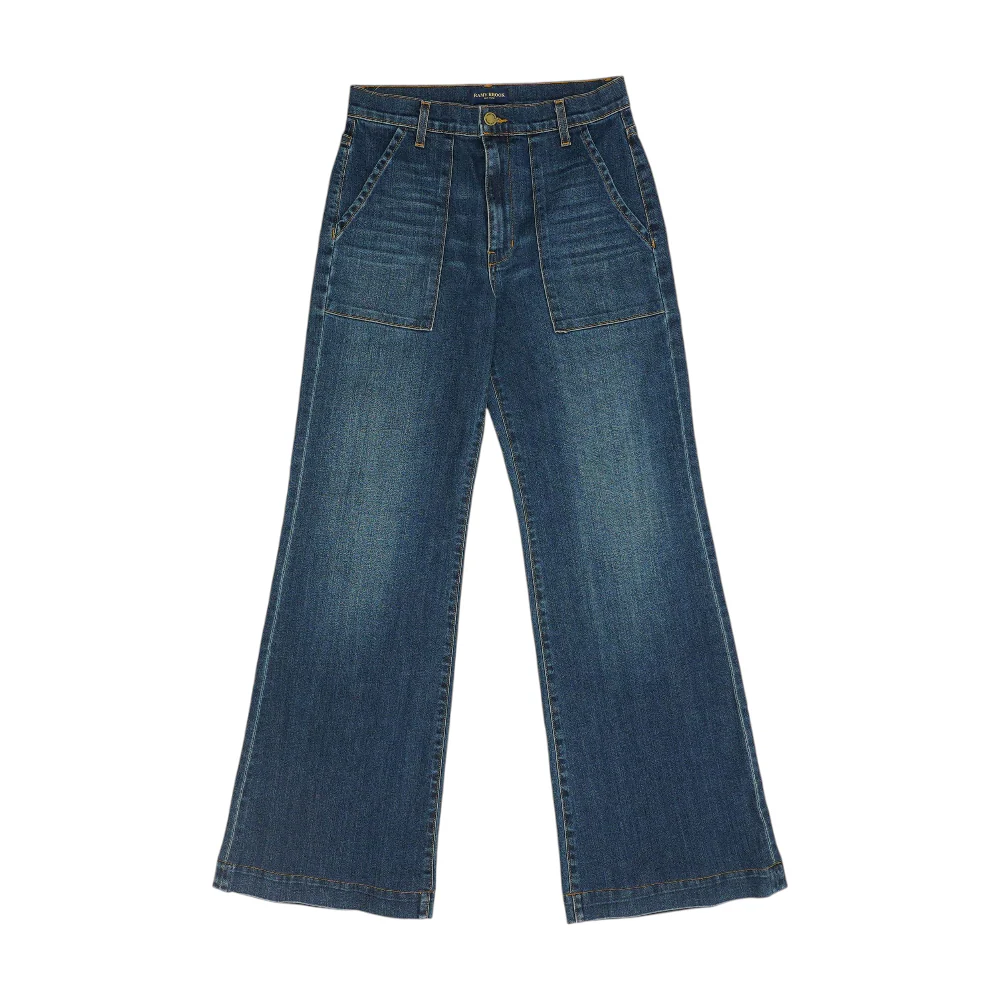 Blue Wide Leg Jeans