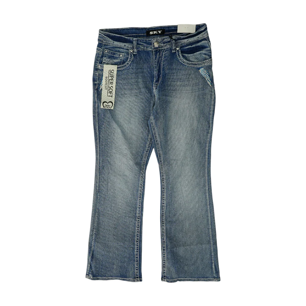 Blue Bootcut Jeans