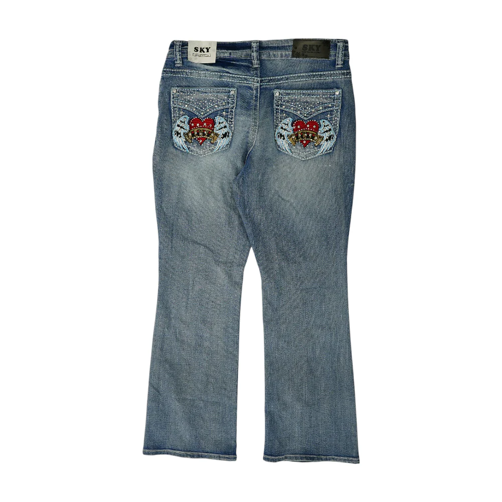 Blue Bootcut Jeans - Image 2