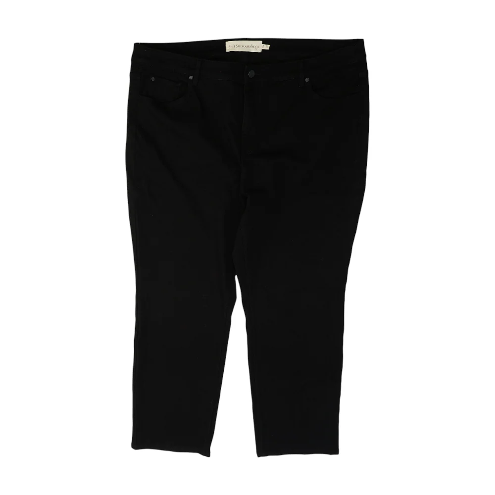 Black Plus Straight Jeans