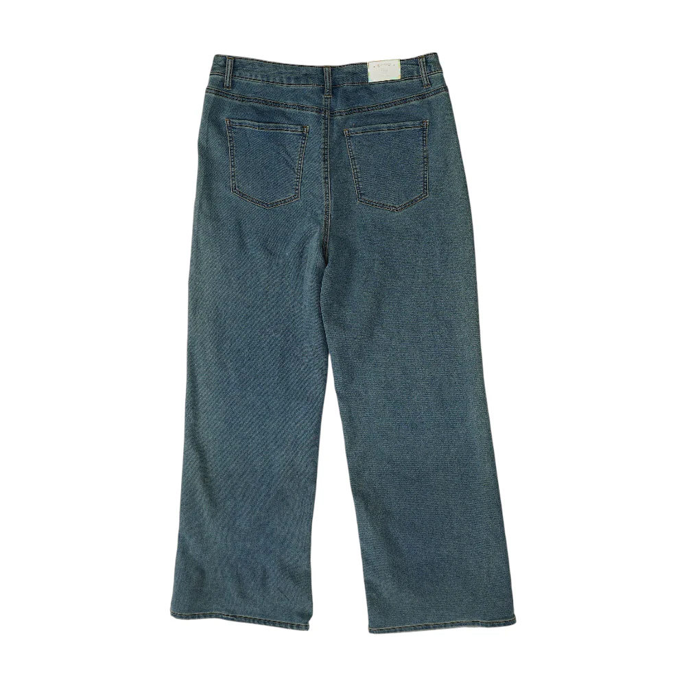 Blue Wide Leg Jeans - Image 2