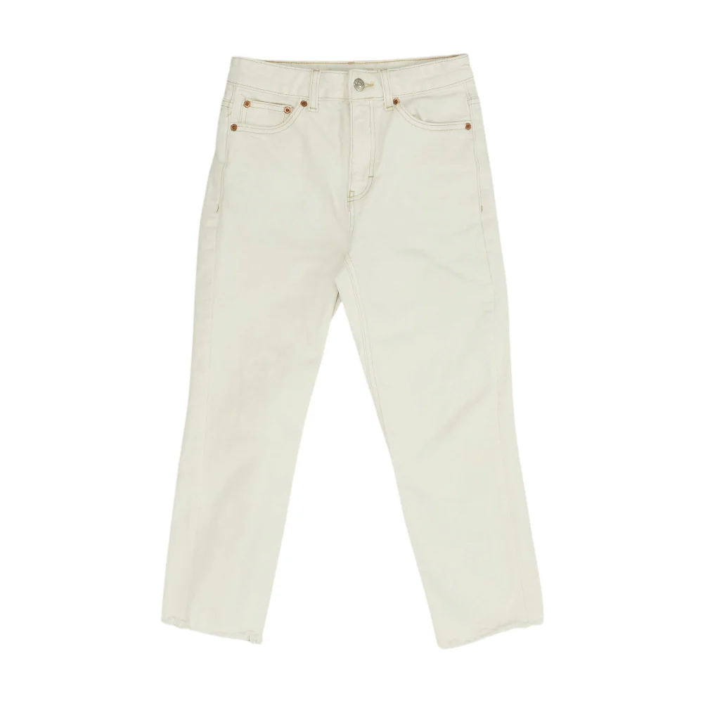 White Petite Straight Jeans