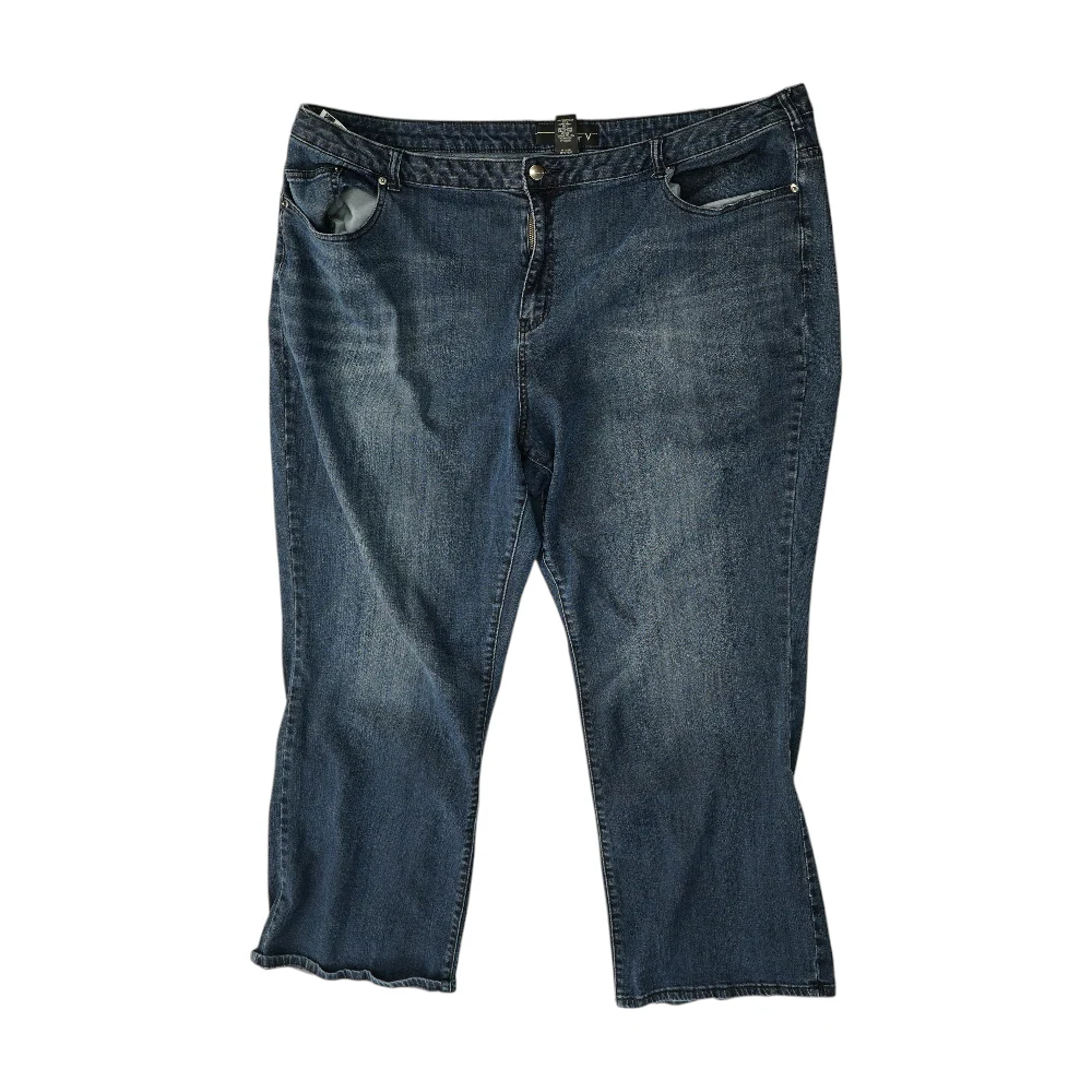Navy Plus Straight Jeans