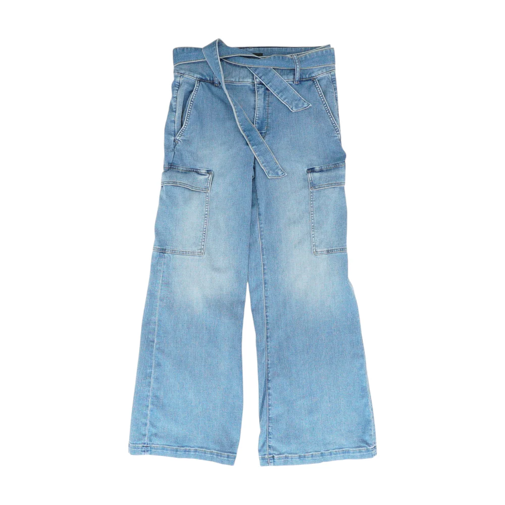 Blue Wide Leg Jeans