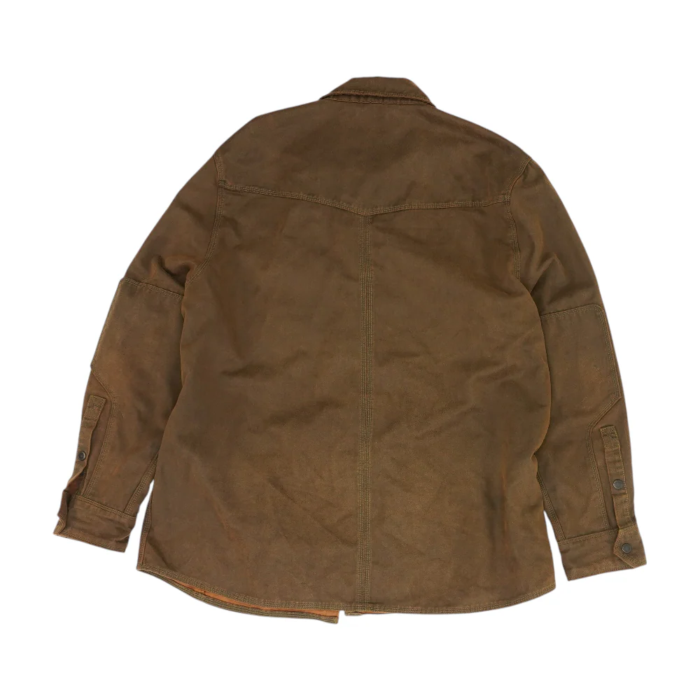 Brown Solid Long Sleeve Button Down - Image 2