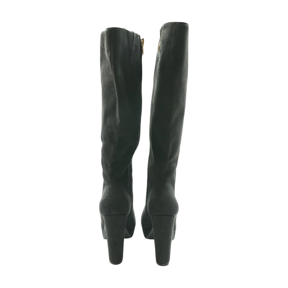 Black Knee-High Boots - Image 2