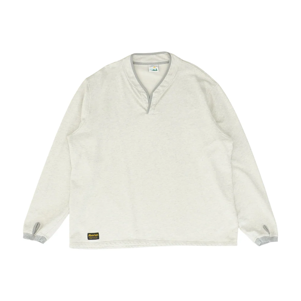 Gray Solid Sweatshirt Pullover