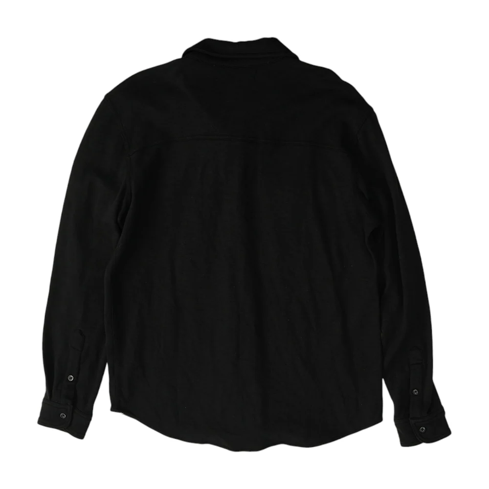 Black Solid Long Sleeve Button Down - Image 2