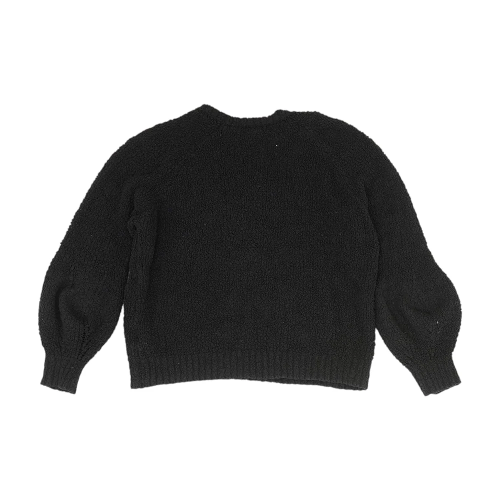 Black Solid Sweatshirt Pullover - Image 2