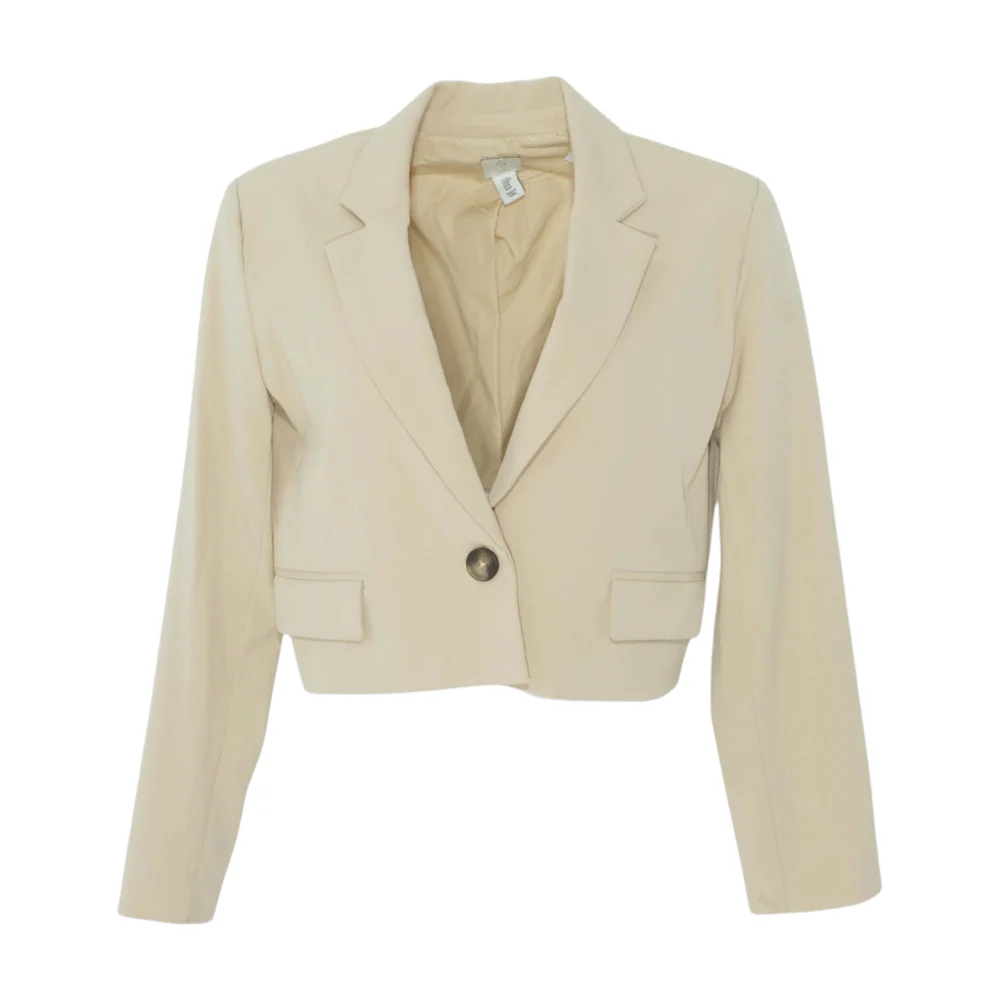 Tan Solid Blazer