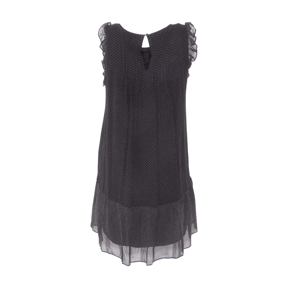 Black Polka Dot Mini Dress - Image 2