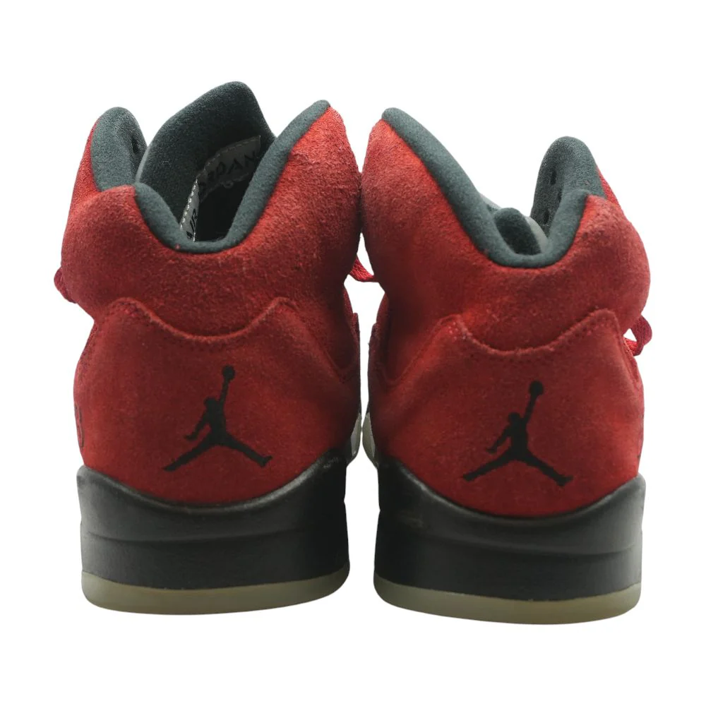 Jordan 5 Retro Raging Red High Top Athletic Shoes - Image 2