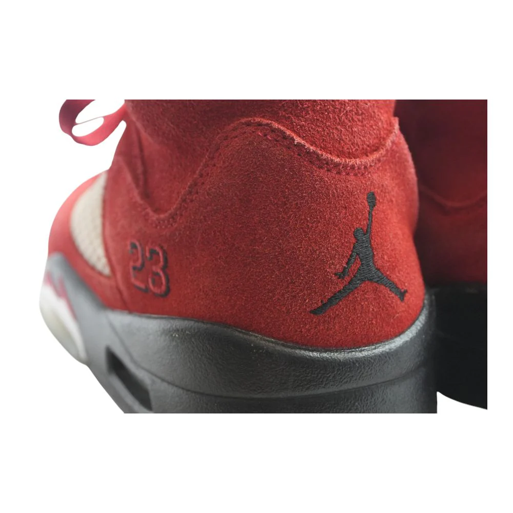 Jordan 5 Retro Raging Red High Top Athletic Shoes - Image 4