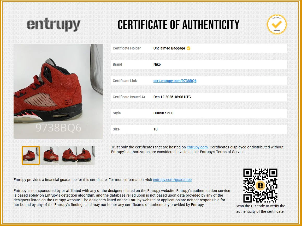 Jordan 5 Retro Raging Red High Top Athletic Shoes - Image 6