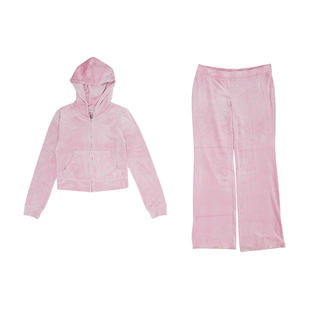 Pink Solid Pant Set
