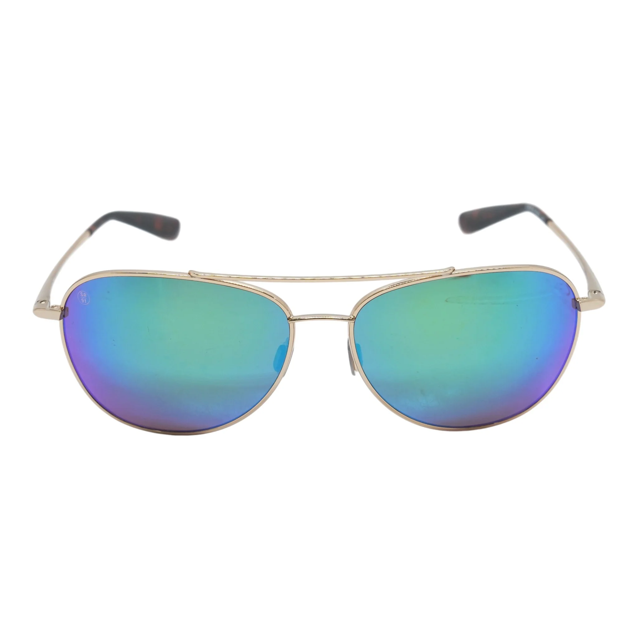 Gold Driver Aviator Sunglasses - Image 2
