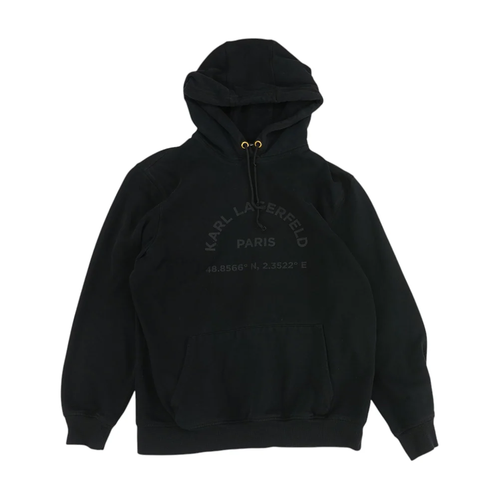 Black Solid Hoodie Pullover