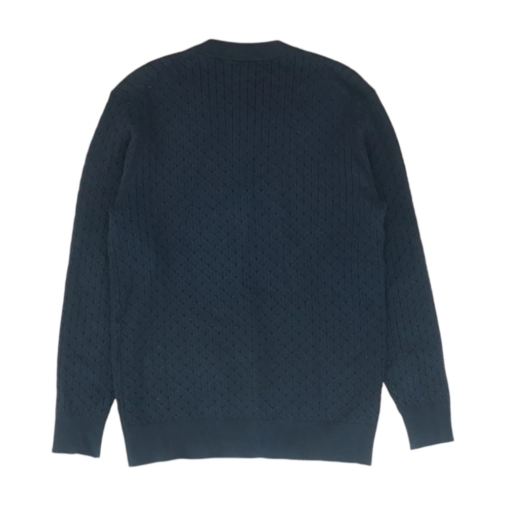 Navy Solid Pullover Sweater - Image 2