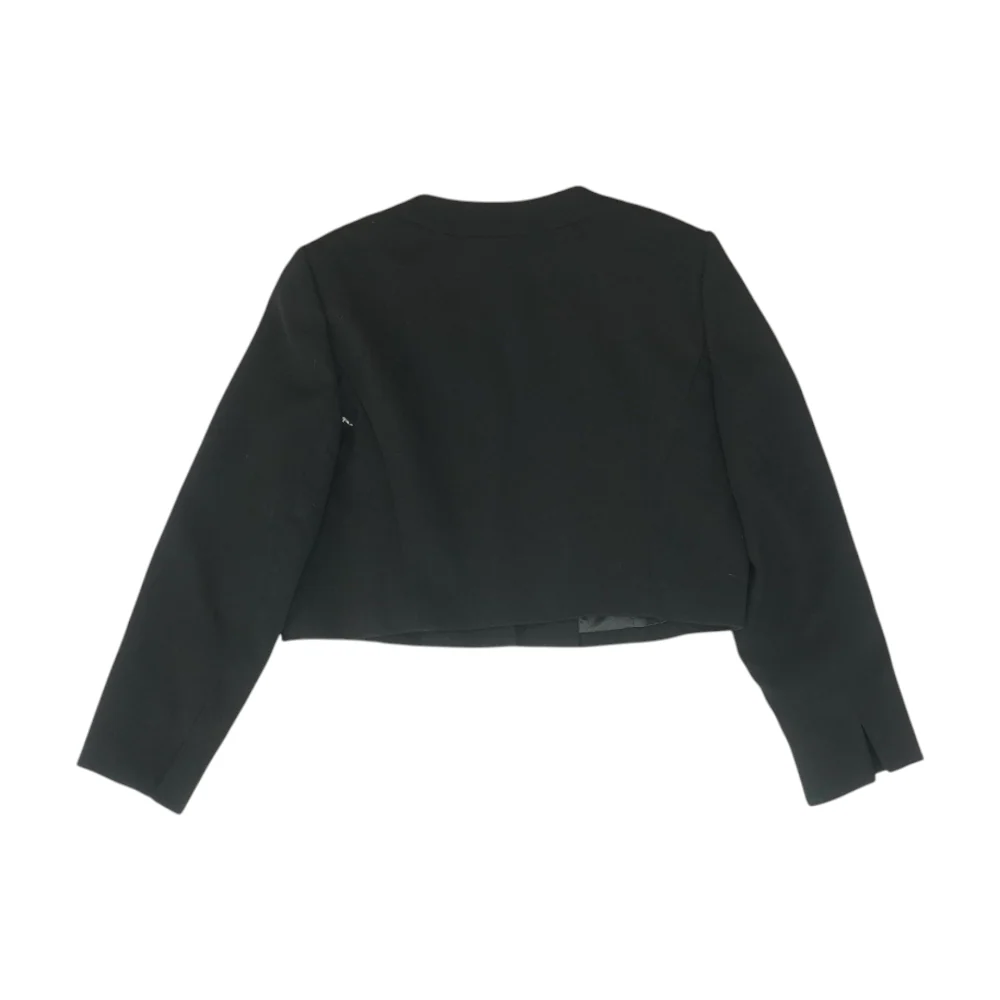 Black Solid Blazer - Image 2