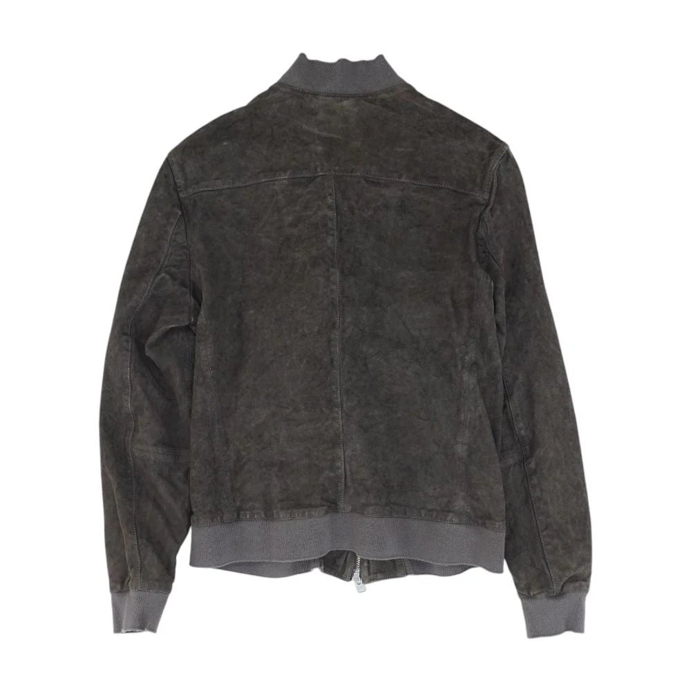 Kemble Suede Brown Bomber Jacket - Image 2