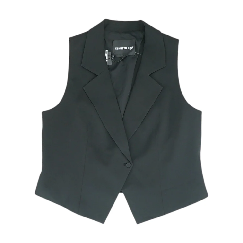 Black Solid Vest